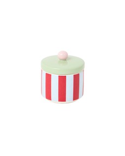 Striped Ceramic Storage Pot £9.5
