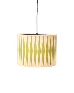 Ena Green Diamond Bamboo Pendant Lamp Shade