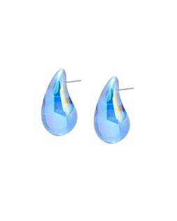 Aloisa Blue Resin Teardrop Stud Earrings £16.50