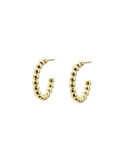 Ariella Bobble Gold Plated Hoop Earrings Large £45