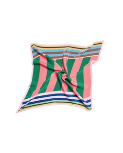 Bright Striped Pleated Square Scarf £22