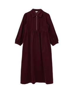 Burgundy Cord Midi Shirt Dress £80