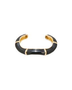 Cali Black Enamel Cuff Bangle £24