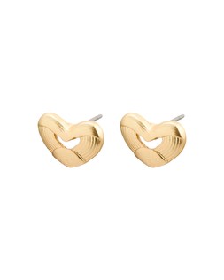 Calliope Line Detail Heart Earrings £9.50