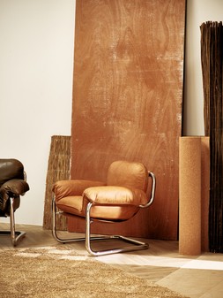 Chrome Tan Leather Armchair
