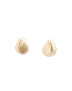 Fauve Pebble Matte Gold Tone Stud Earrings £16.50