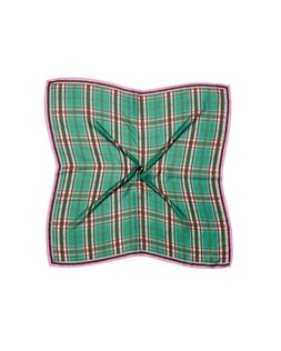Green Checked Large Square Scarf £26