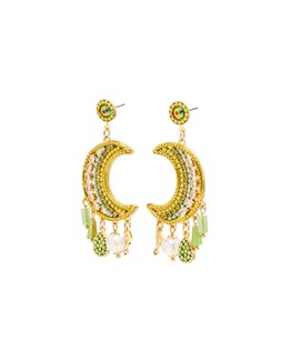 Julie Beaded Moon & Charm Statement Drop Earrings £22.50