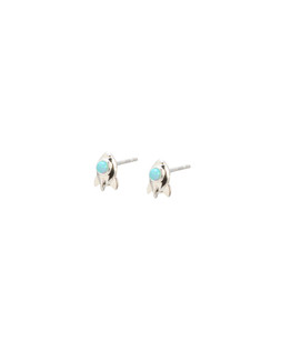 Katy Opalite Rocket Silver Stud Earrings £28