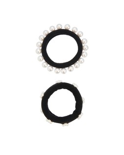 Kiya Faux Pearl Hair Bands Set of Two £12.5