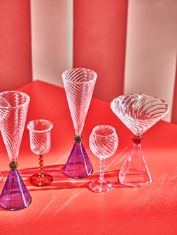 Meri Blue Champagne Flutes Set of Two £24.50