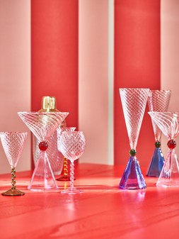 Meri Pink Cocktail Glasses Set of Two £24.50