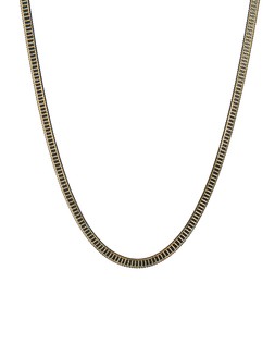 Nataliya Black & Gold Tone Snake Chain Necklace £26