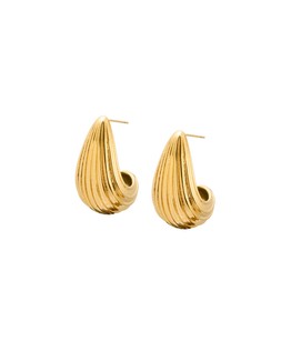 Oliver Bonas Agatha Line Detail Stainless Steel Stud Earrings £29.50