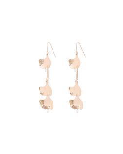 Oliver Bonas Anish Organic Leaf Shape Large Hook Earrings £24