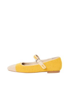 Oliver Bonas Bibi Lou Yellow Crochet Mary Jane £155
