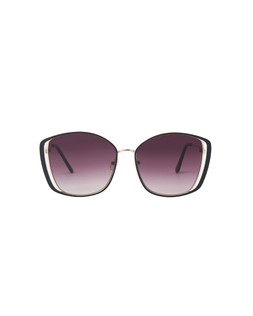 Oliver Bonas Black Enamel Metal Oversized Glam Sunglasses £29.50