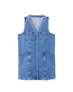 Oliver Bonas Blue Denim Pinny Dress £70