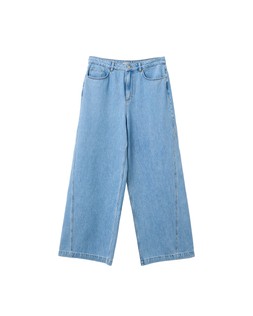 Oliver Bonas Blue Seam Detail Soft Wide Leg Jean £70