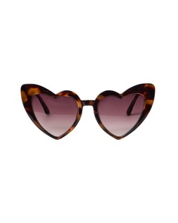 Oliver Bonas Brown Torte Heart Sunglasses £26