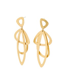 Oliver Bonas Carmen Organic Shape Multi Layered Drop Earrings £24
