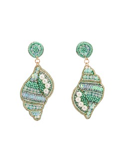 Oliver Bonas Cerys Sequin Beaded Shell Drop Earrings £24