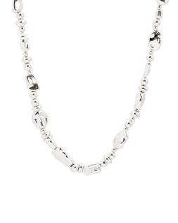 Oliver Bonas Charlie Silver Tone Organic Bead Shape Collar Necklace £28