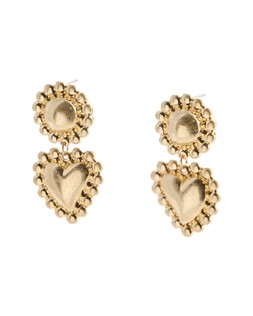 Oliver Bonas Connie Puffy Heart Drop Earrings £19.50