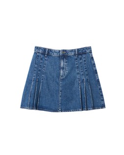Oliver Bonas Denim Pleated Mini Skirt £60
