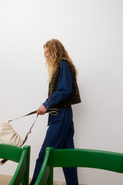 Oliver Bonas Denim Tuck Shoulder Zip Through Jumpsuit £90 (3)