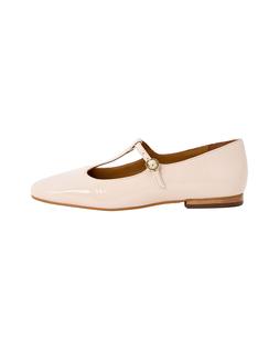 Oliver Bonas Ecru Patent T-Bar Mary Jane £70
