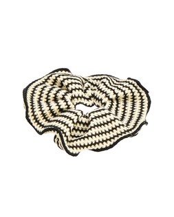 Oliver Bonas Ennis Monochrome Stripe Knitted Large Scrunchie £14
