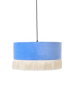 Oliver Bonas Ero Velvet & Tassel Drum Pendant Lampshade £65