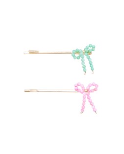 Oliver Bonas Georgia Beaded Bow Slides Set of 2 £12.50