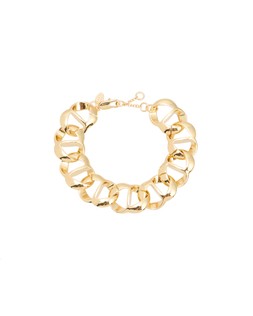 Oliver Bonas Gillian Chunky Loops Gold Tone Chain Bracelet £26