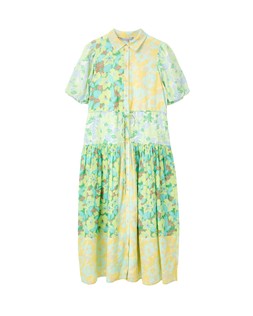 Oliver Bonas Green Belina Print V Neck Midi Dress £85