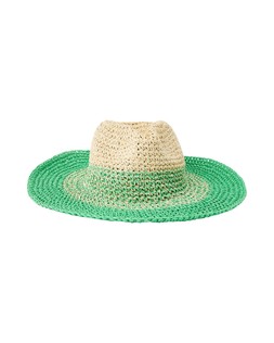 Oliver Bonas Green Ombre Stripe Crochet Fedora £28