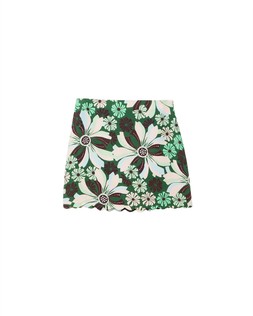 Oliver Bonas Green Radient Scallop Mini Skirt £55