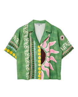 Oliver Bonas Green Sun Print Shirt £65