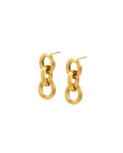Oliver Bonas Jane Chain Link Stainless Steel Drop Earrings £28