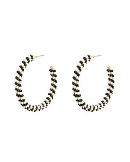 Oliver Bonas Juniper Monochrome Beaded Hoops £22