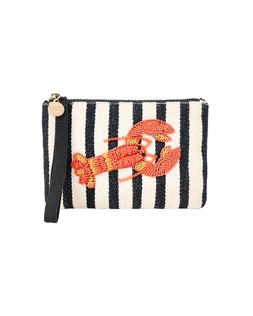 Oliver Bonas Lobster Striped Pouch £25