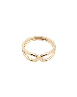 Oliver Bonas Lorenza Double Loop Gold Tone Bangle £24