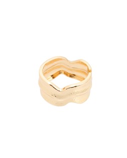 Oliver Bonas Marta Hammered Metal Wave Gold Tone Bangle £28