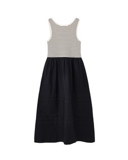 Oliver Bonas Monochrome Stripe Hybrid Midi Dress £75