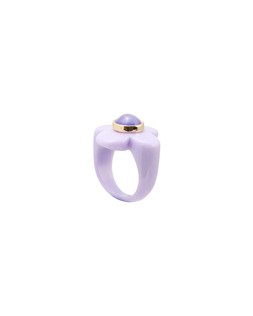 Oliver Bonas Nina Purple Flower Ring £14