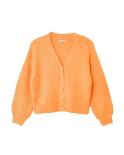 Oliver Bonas Orange Pointelle V Neck Cardi £60