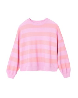Oliver Bonas Pink Wash Stripe Sweat £55