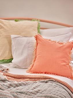 Oliver Bonas Reversible Fringed Cushion Cover £25 - Issey Velvet Fringed Cushion Cover £28
