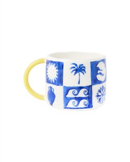 Oliver Bonas Soleil Check Mug £12.50